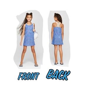 Girls Coverup Dress- Blue XL